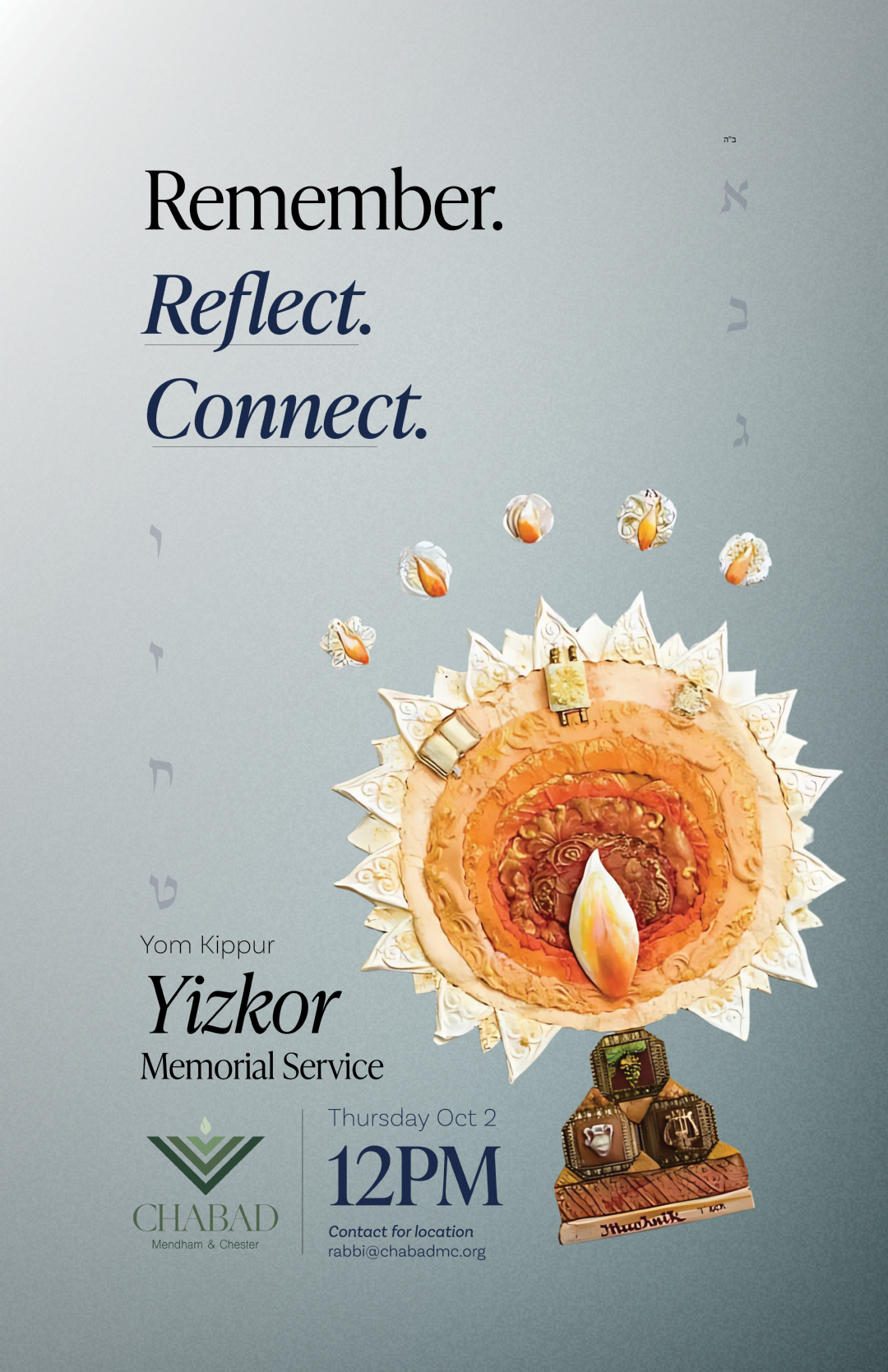 Yizkor Memorial Service Flyer